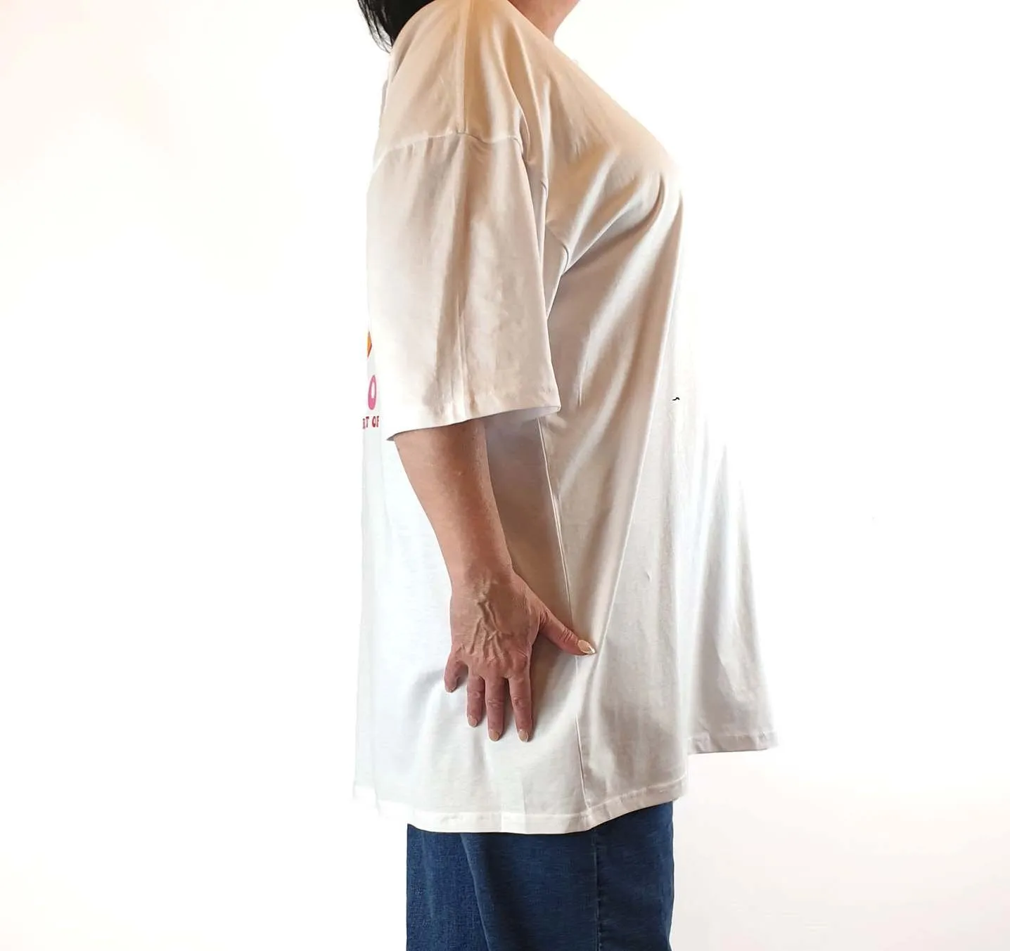Kind is Cool white tee shirt with cute back slogan size 3XL