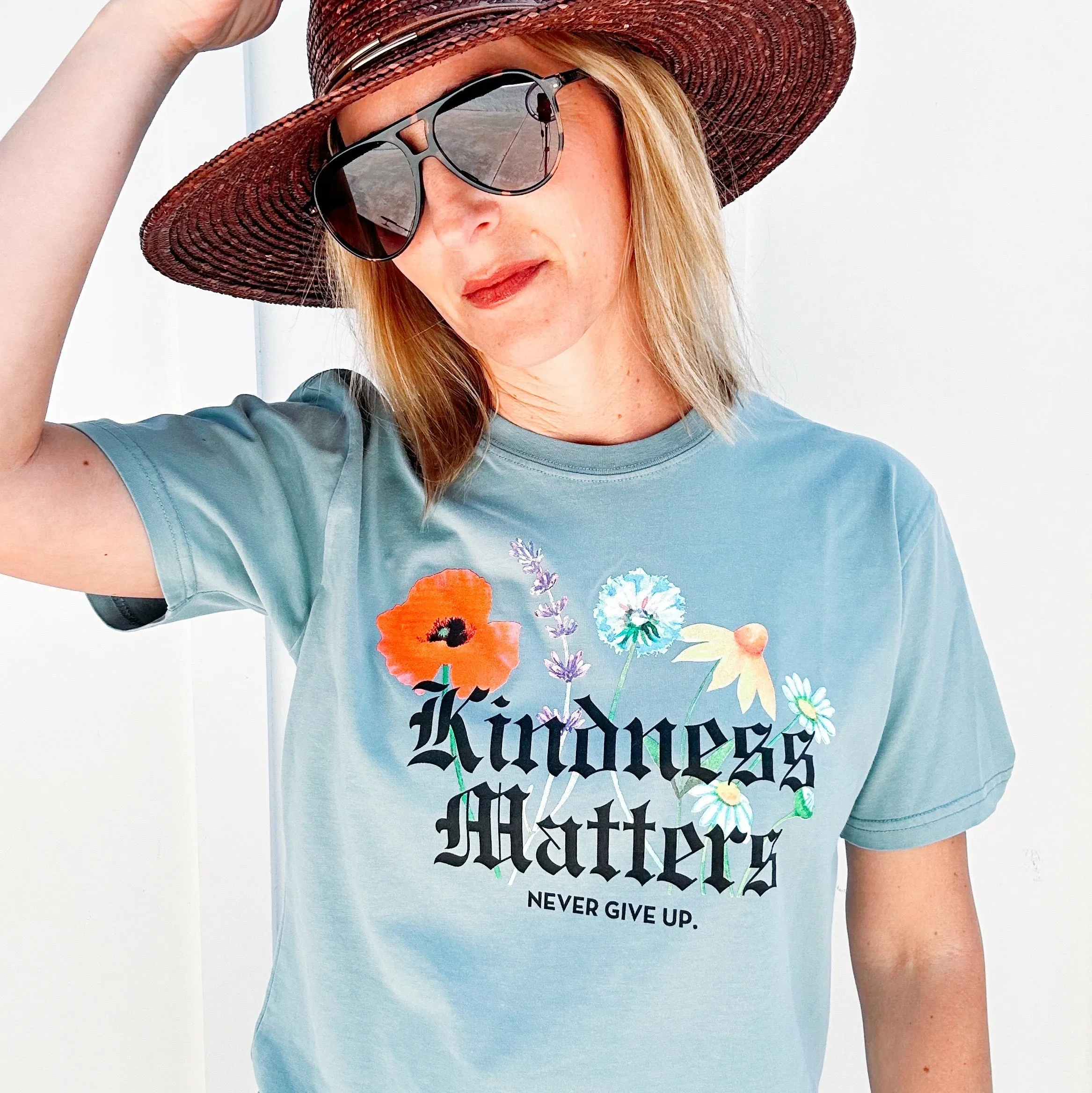 KINDNESS MATTERS OG FLORAL TEE