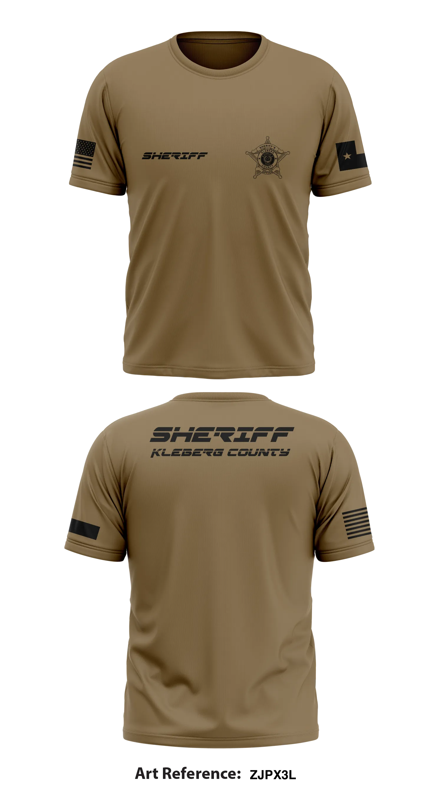 Kleberg county  Store 1 Core Men's SS Performance Tee - Zjpx3L