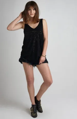 Knot Sisters Centro Tank | Black | Sale