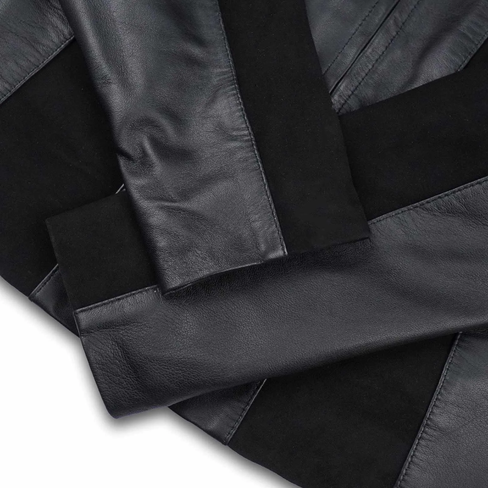 Ladies Black Suede Biker  Leather Jacket
