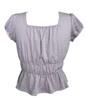 Lavender Peplum Top