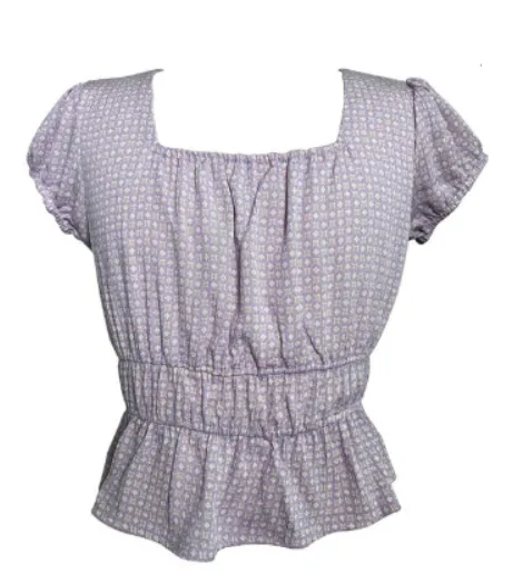 Lavender Peplum Top