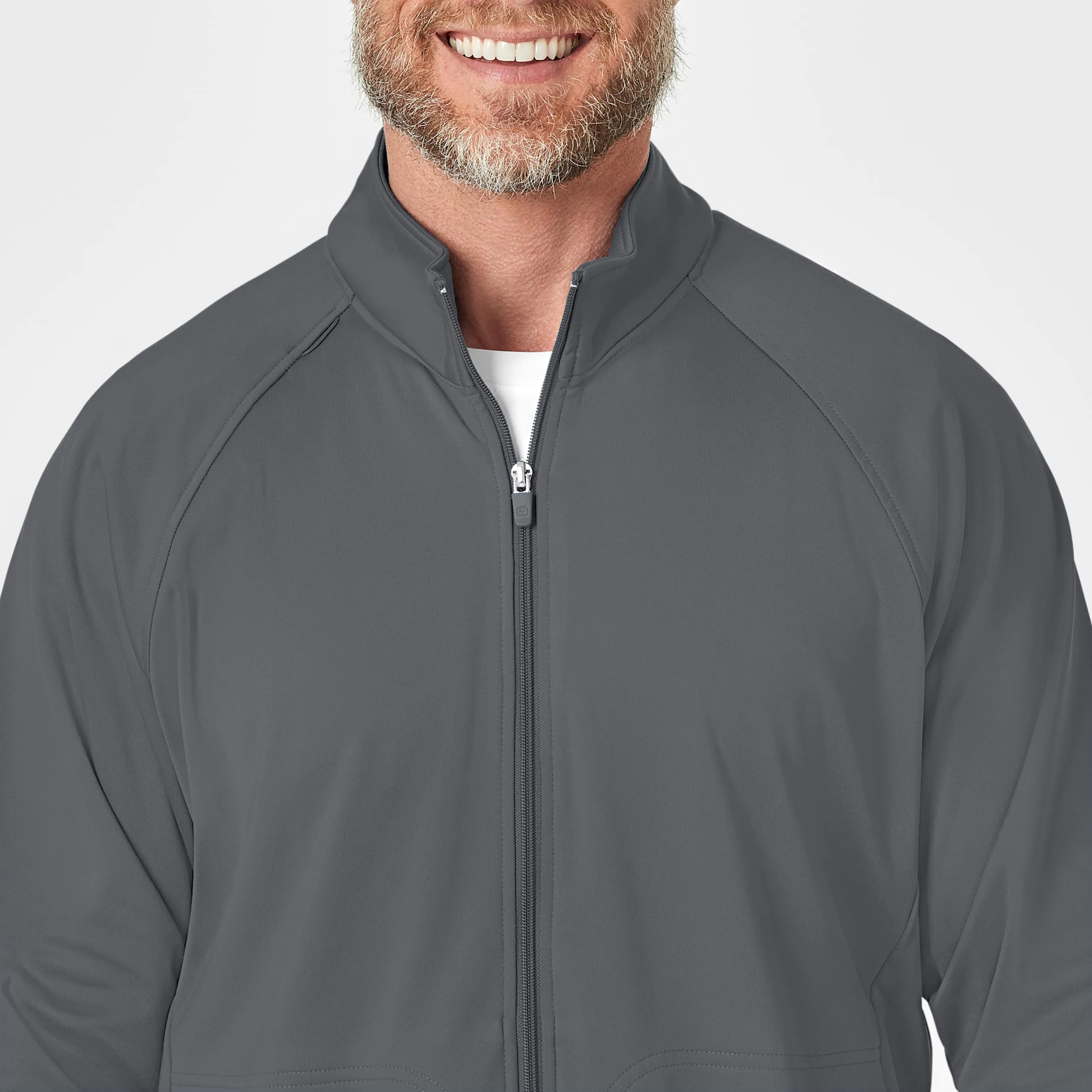 Layers 8309 Men's Fleece Full Zip Jacket Pewter