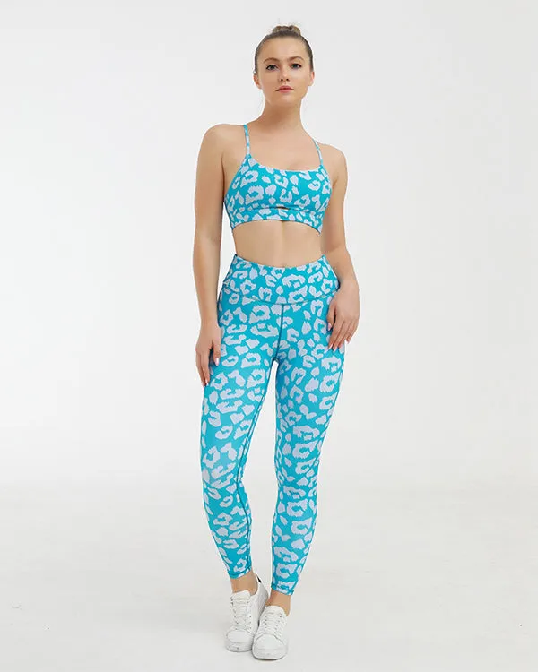 Leapard Print  Gym Sets