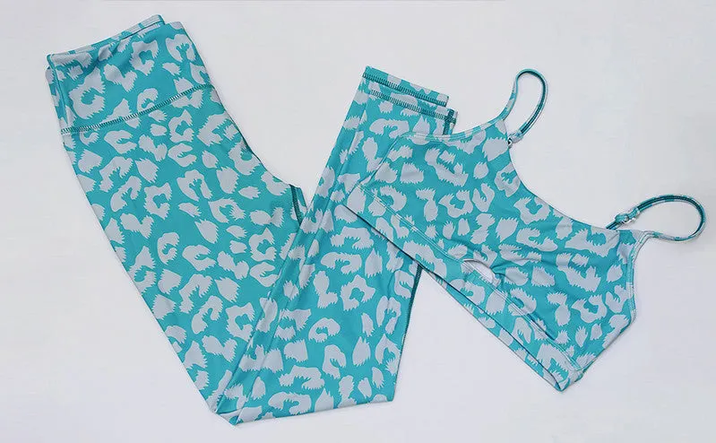 Leapard Print  Gym Sets