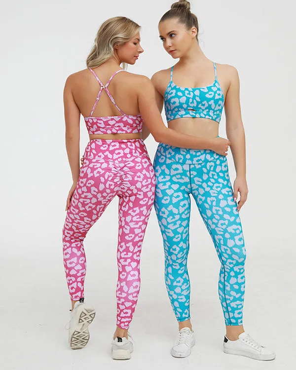 Leapard Print  Gym Sets
