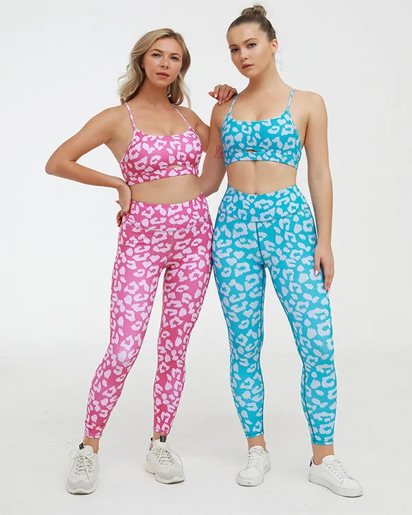 Leapard Print  Gym Sets