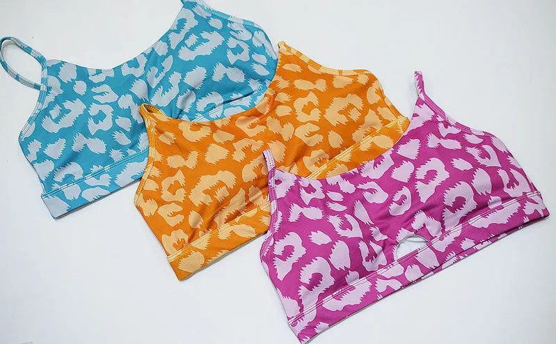 Leapard Print  Gym Sets