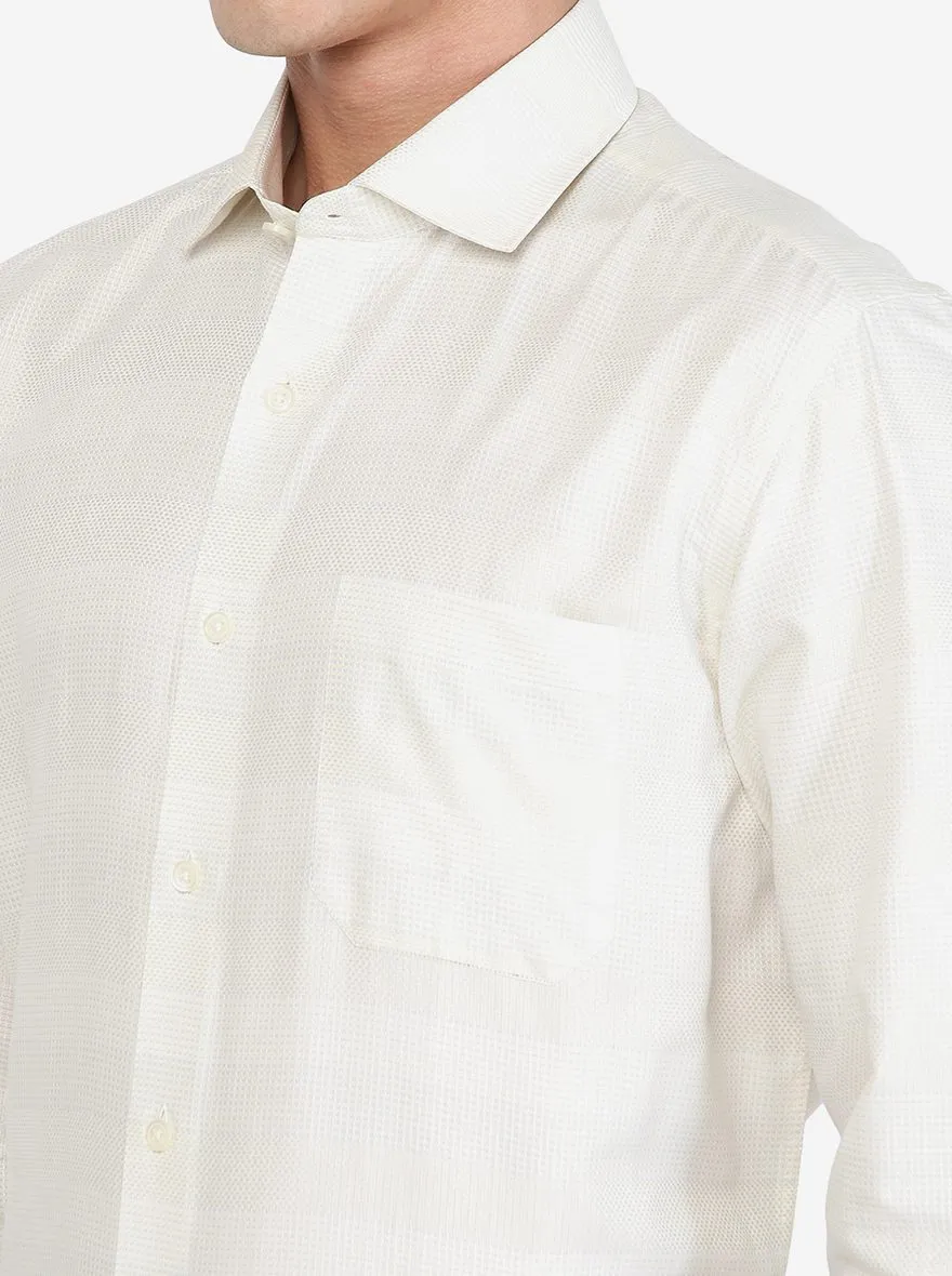 Lemon Yellow Solid Regular Fit Formal Shirt | Greenfibre