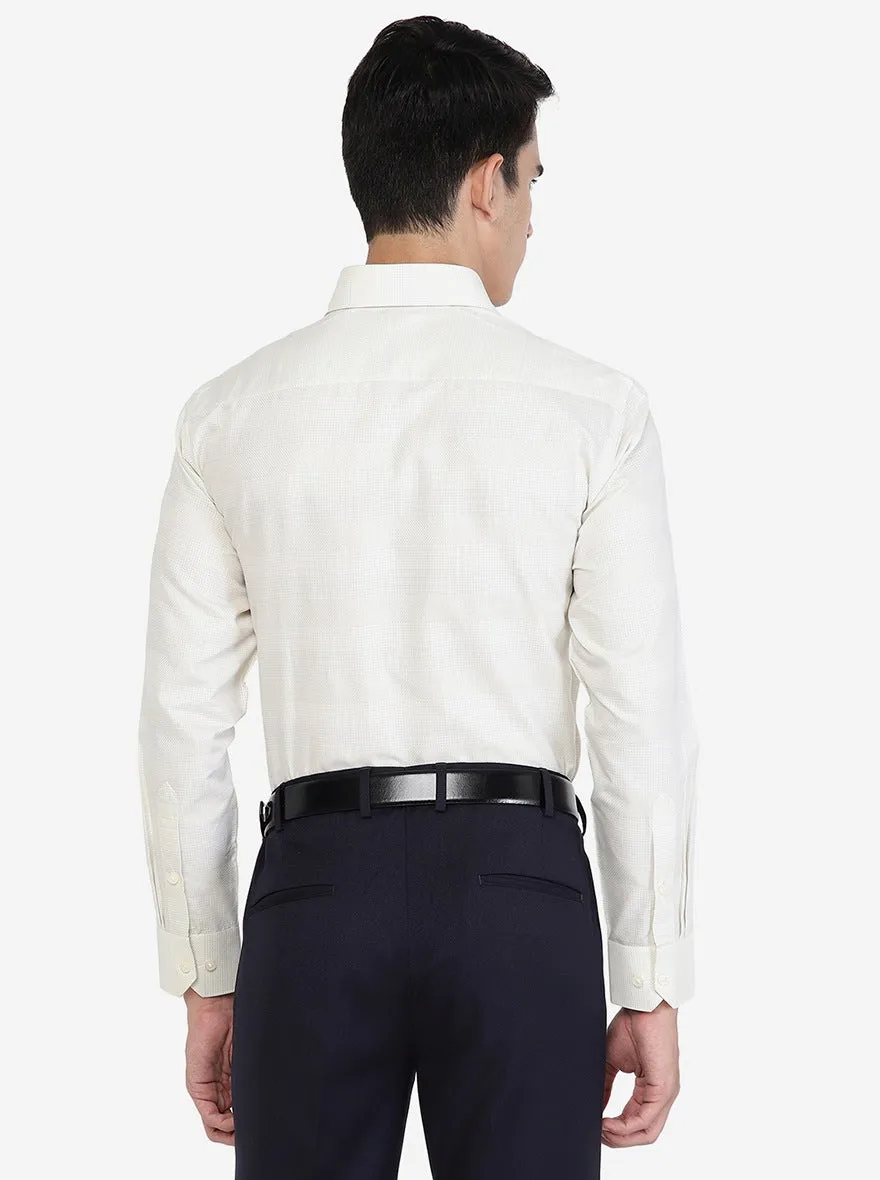 Lemon Yellow Solid Regular Fit Formal Shirt | Greenfibre