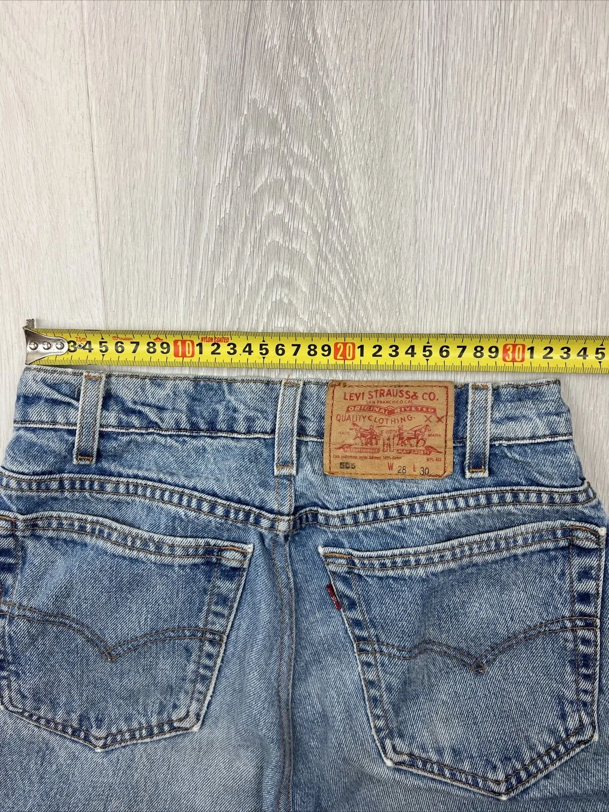 Levi’s 505 Blue Denim Jeans Size 28 X 30