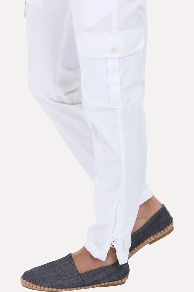 Lightweight Twill Relaxed Fit Cuff Jogger Pant