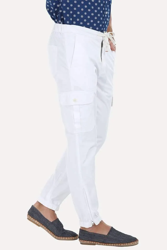 Lightweight Twill Relaxed Fit Cuff Jogger Pant