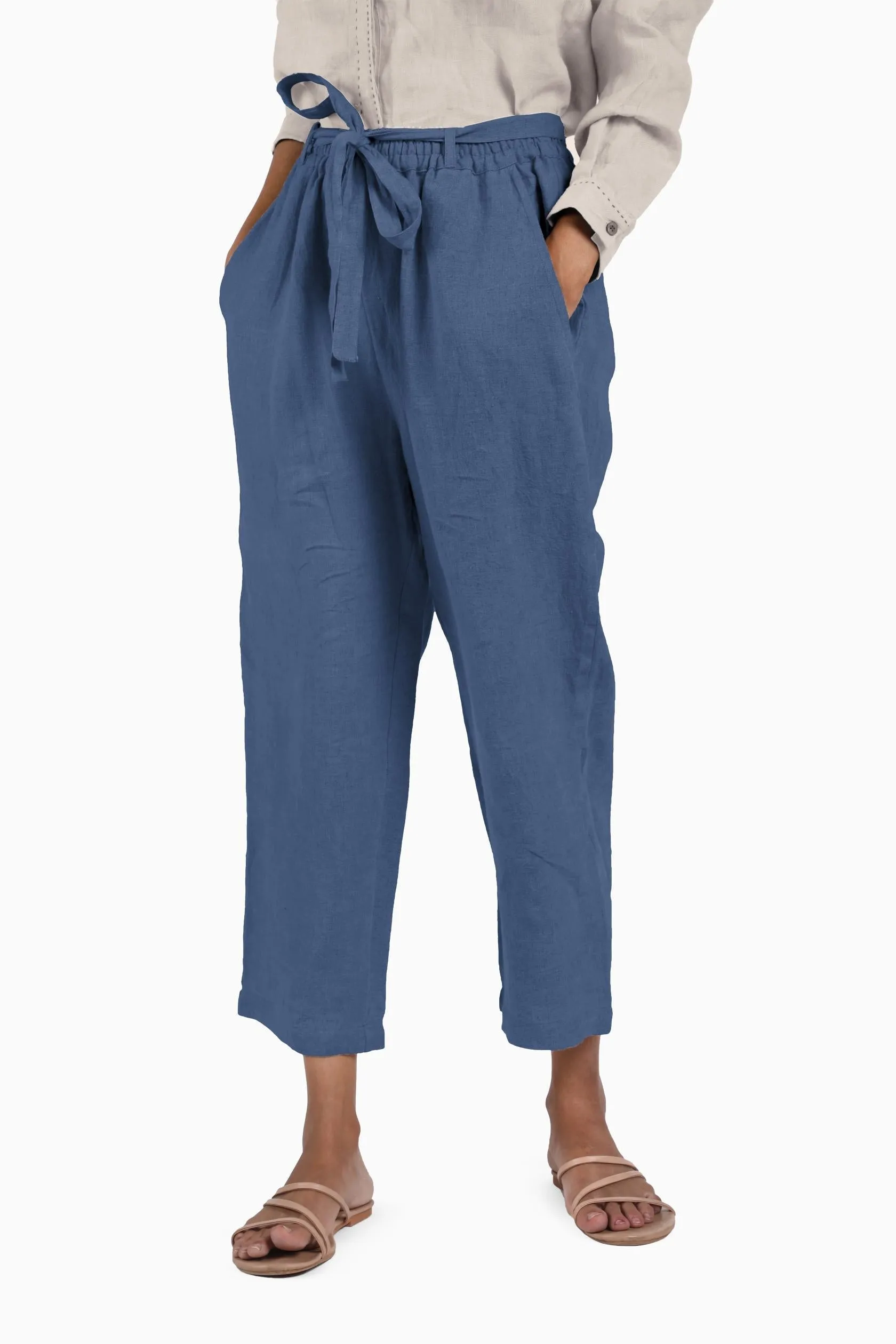 Linen Fleur Pant-Sage Green