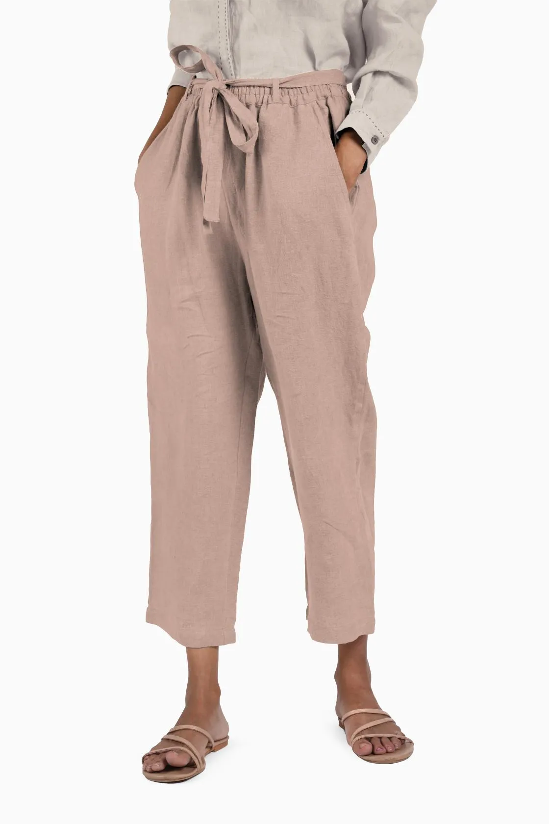 Linen Fleur Pant-Sage Green