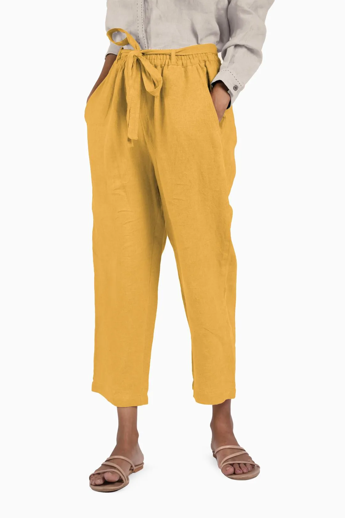 Linen Fleur Pant-Sage Green