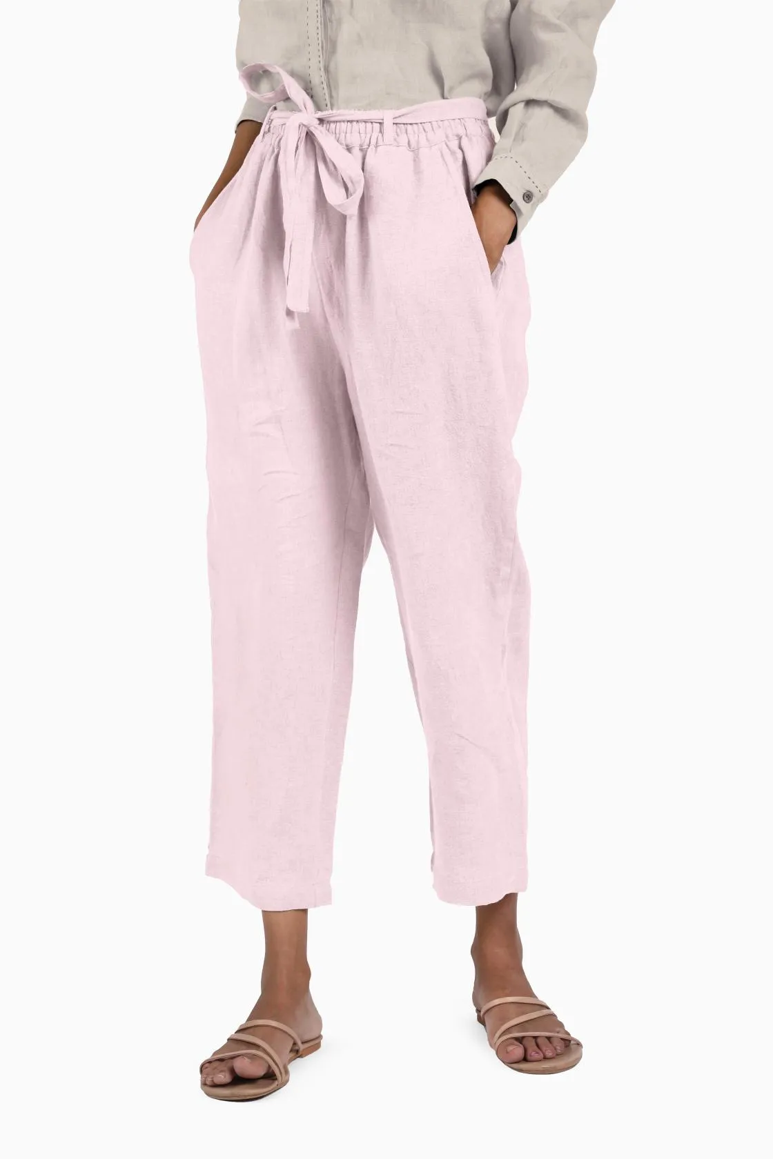 Linen Fleur Pant-Sage Green