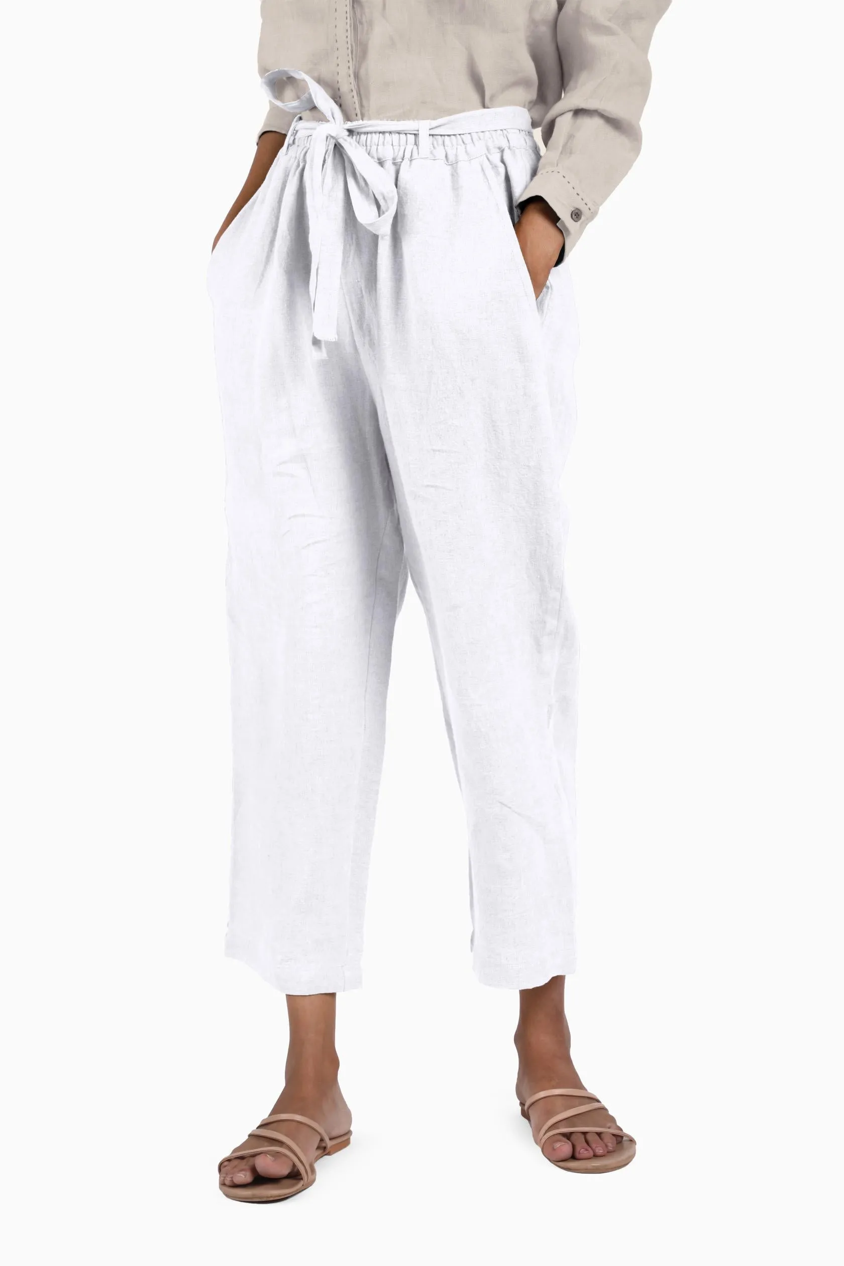 Linen Fleur Pant-Sage Green