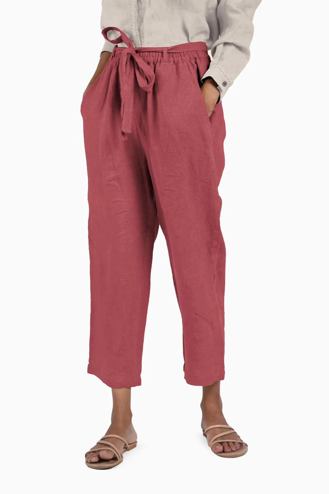 Linen Fleur Pant-Sage Green