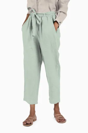 Linen Fleur Pant-Sage Green