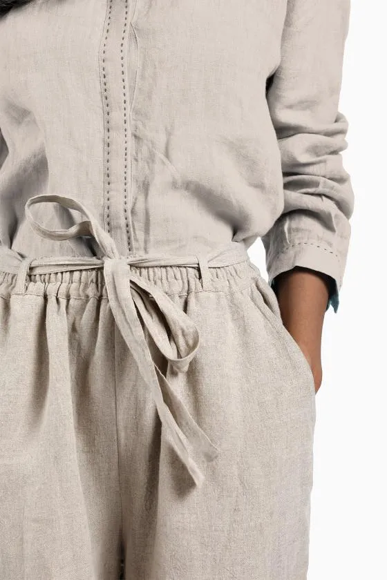 Linen Fleur Pant-Sage Green