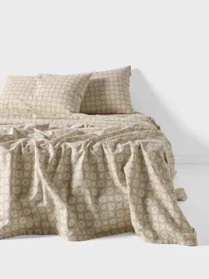 LINEN HOUSE PLAIN DYED FLANNELETTE SHEET SET  - BENINA