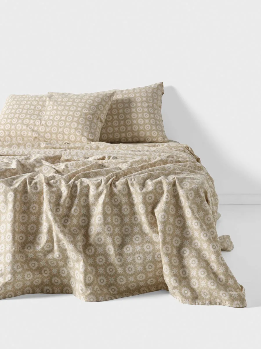 LINEN HOUSE PLAIN DYED FLANNELETTE SHEET SET  - BENINA