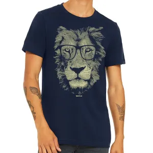 Lion Wearing Glasses Men's T-Shirt