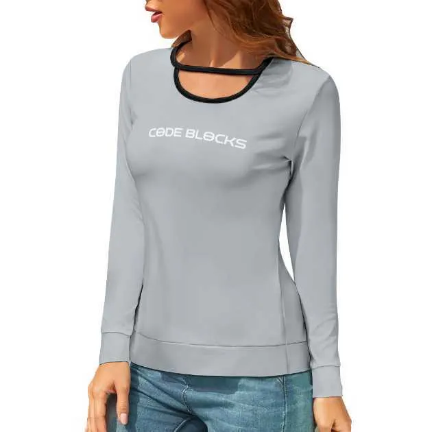 Long Sleeve Hollow Loose Fit Top NZ051-
