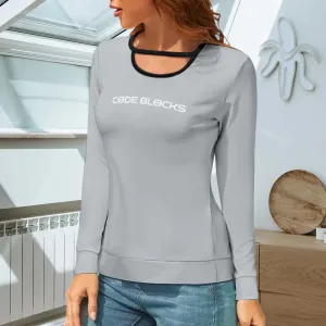 Long Sleeve Hollow Loose Fit Top NZ051-