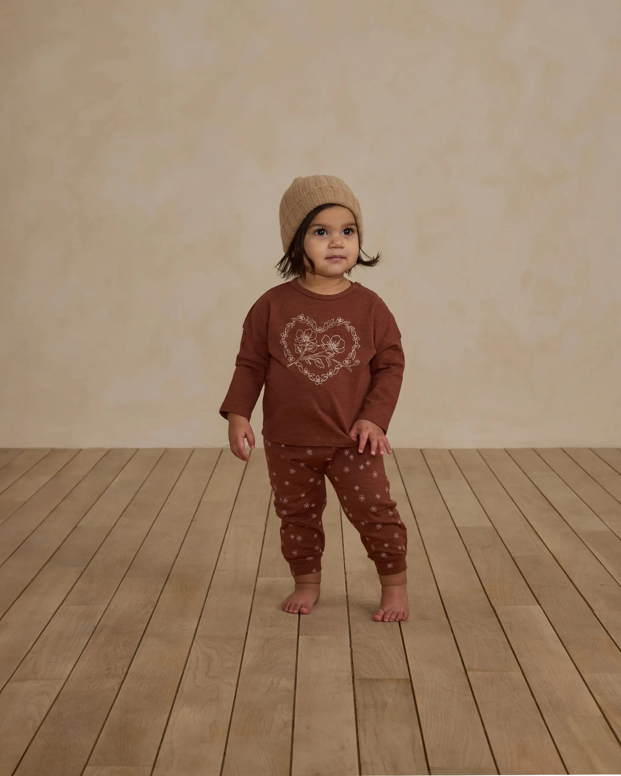 Long Sleeve Tee   Pant Set || Posey Heart