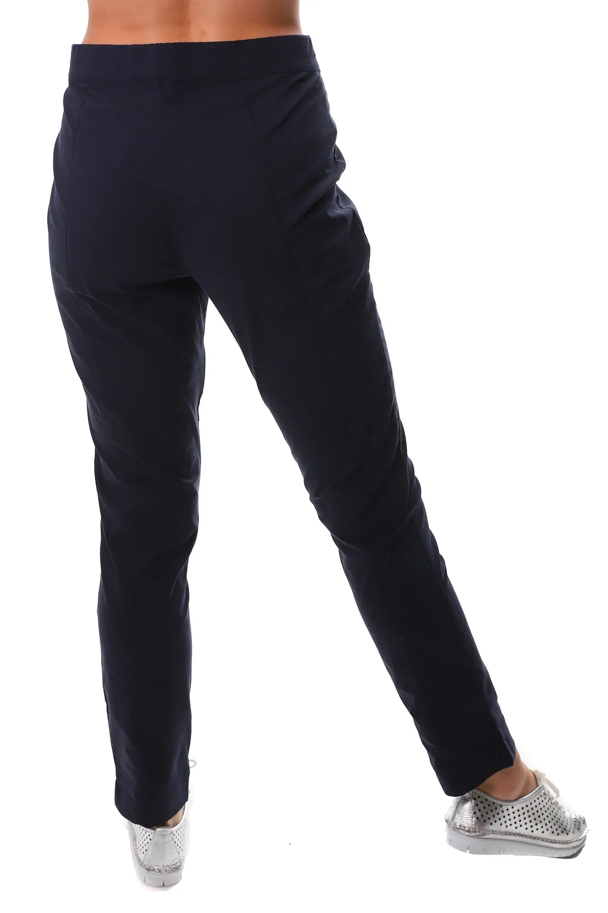 Long Slim Trapeze Pants - Navy - F18