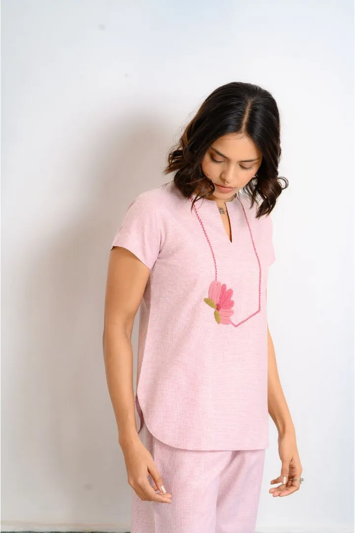 Lotus Bloom Cotton Pajama Set