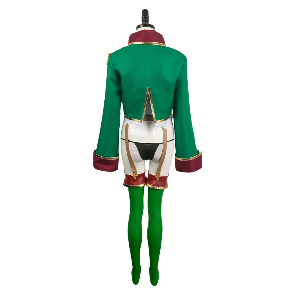 Mahou Shoujo Ni Akogarete Araga Kiwi Green Suit Cosplay Costume Outfits Halloween Carnival Suit