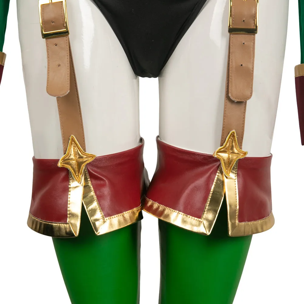 Mahou Shoujo Ni Akogarete Araga Kiwi Green Suit Cosplay Costume Outfits Halloween Carnival Suit