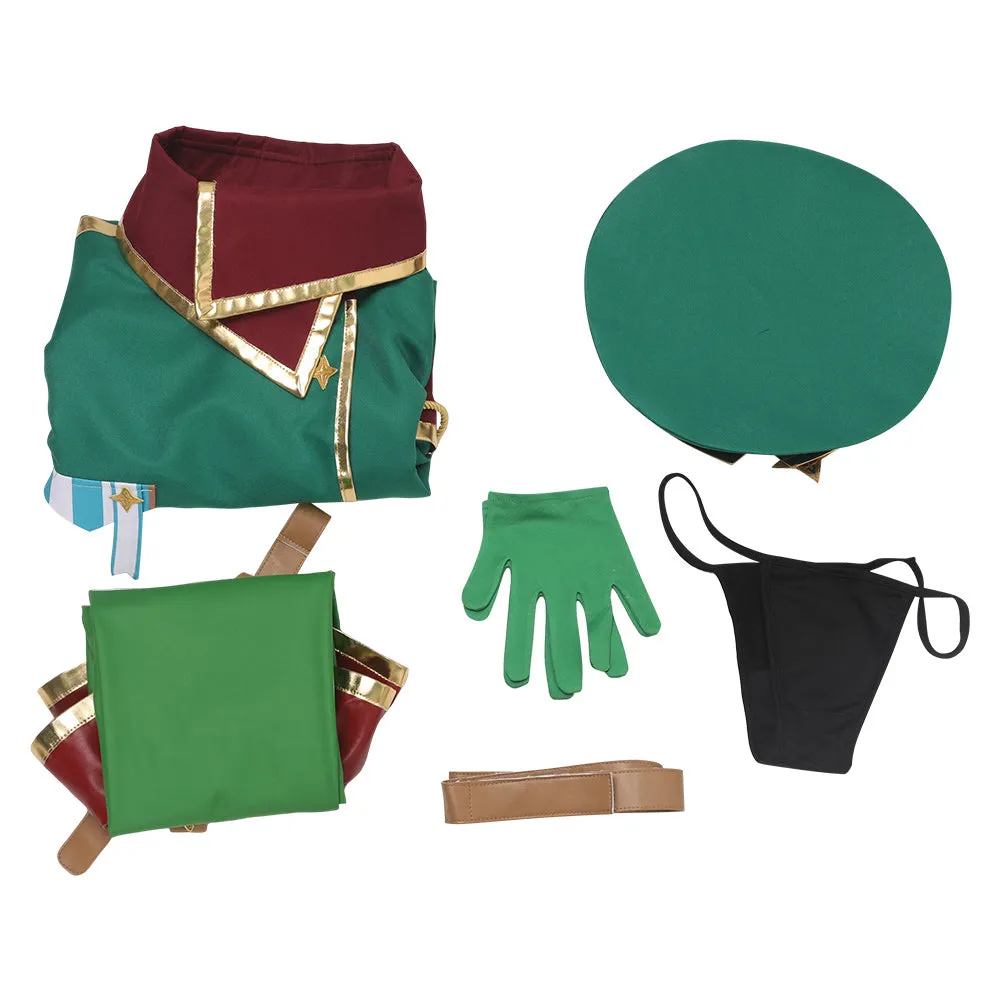 Mahou Shoujo Ni Akogarete Araga Kiwi Green Suit Cosplay Costume Outfits Halloween Carnival Suit