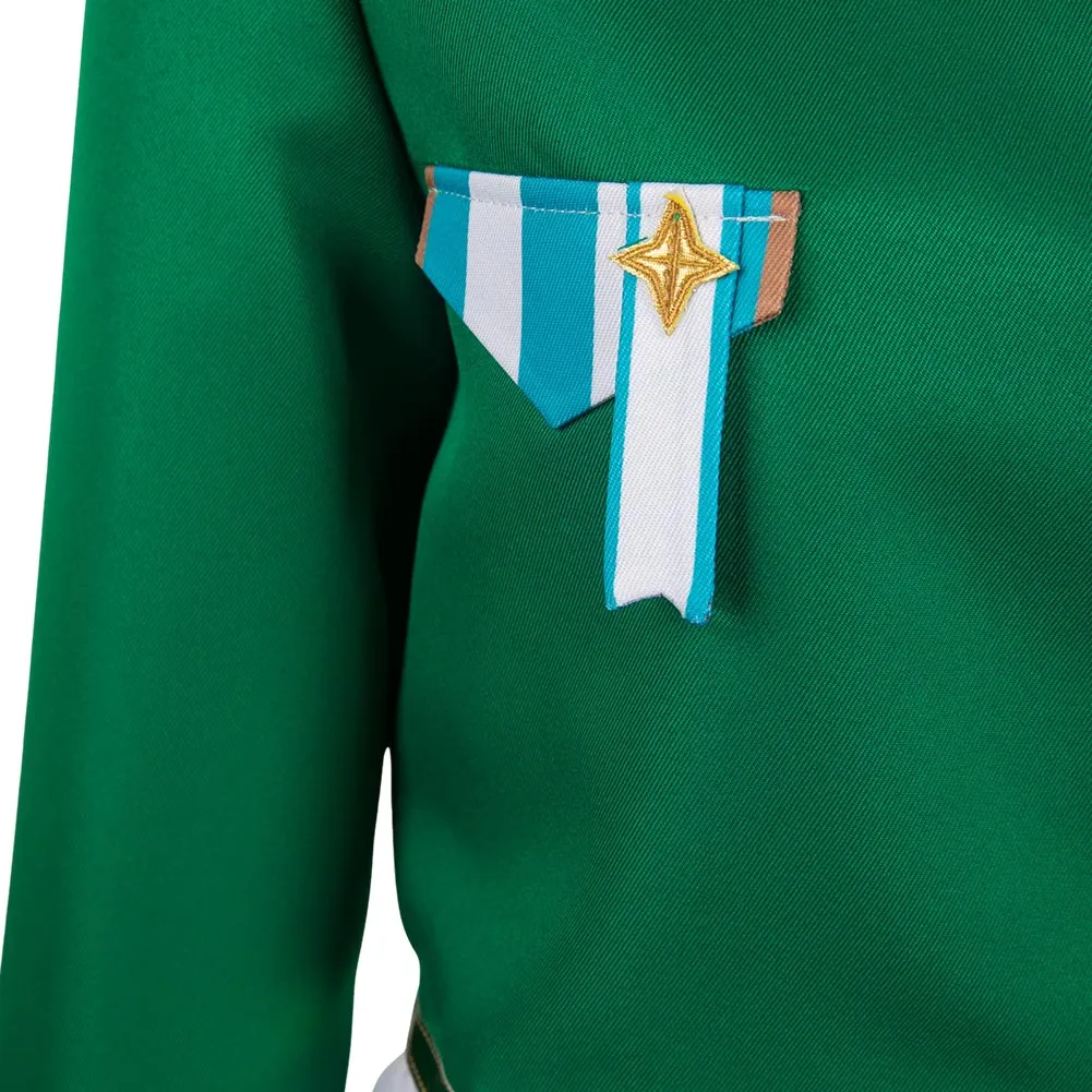 Mahou Shoujo Ni Akogarete Araga Kiwi Green Suit Cosplay Costume Outfits Halloween Carnival Suit