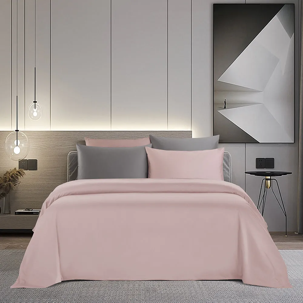 Marie Claire MORPHEUS Solid 100% Cotton 950TC Fitted Sheet Set - Lilac