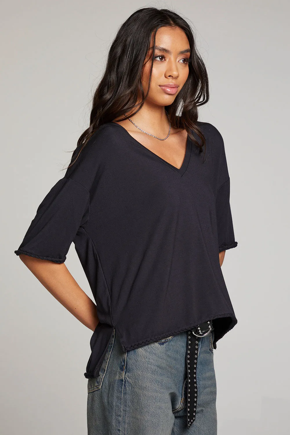 Mason Licorice V Neck