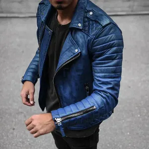 Men's Abe Leather Jacket: Stylish Design