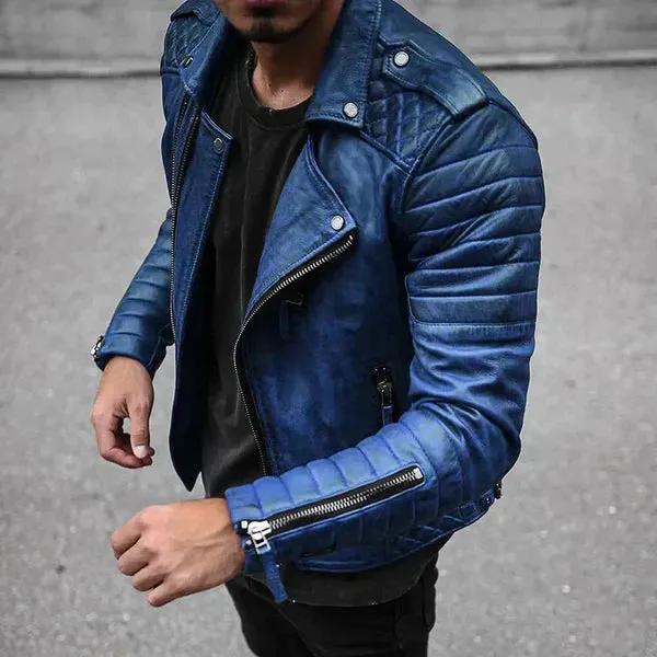 Men's Abe Leather Jacket: Stylish Design