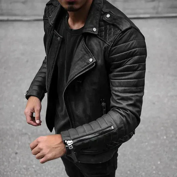 Men's Abe Leather Jacket: Stylish Design