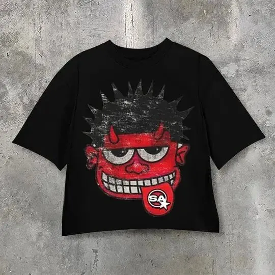 Men's Cotton Hip-Hop Crew Neck T-Shirt.