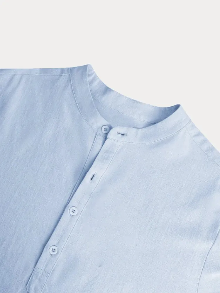 🔥Men's Cotton Linen Casual Long Sleeve Shirt