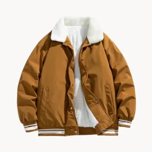 Men's Kiril Sherpa Collar Winter Jacket: Warm & Durable