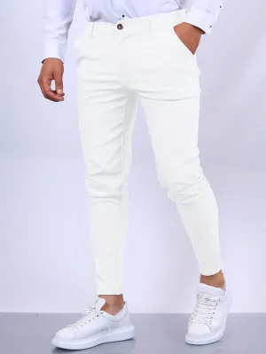Men's Slim Fit Business Pants Cotton Blend