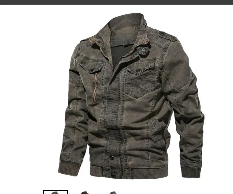 Men's Stand-Collar Denim Jacket by Hendrick