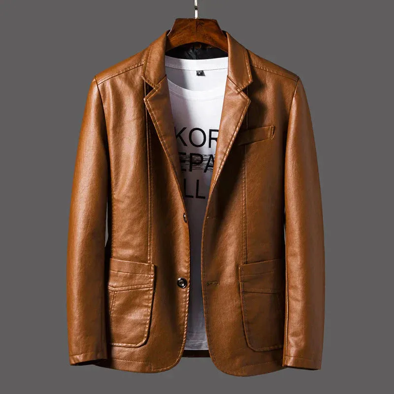 Men's stylish leather jacket