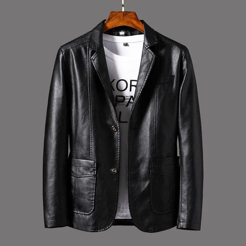 Men's stylish leather jacket